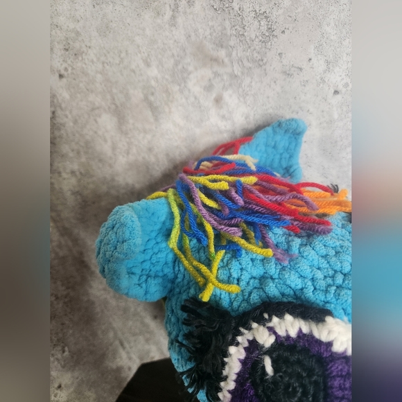 Hand made Crochet Pony My Little Pony Rainbow hat. Adult size - Picture 8 of 9